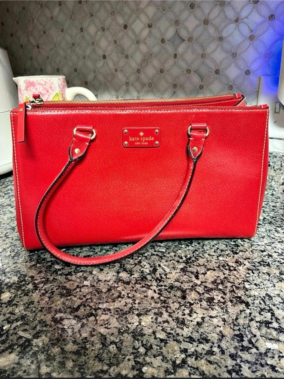 Kate Spade Red Tote Bag